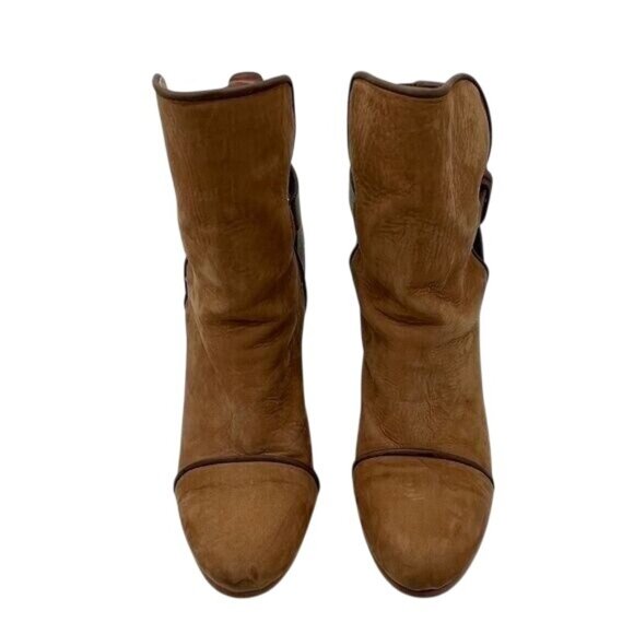 Rag & Bone Kinsey Brown Suede Heeled boots - Size 7 - Picture 4 of 10